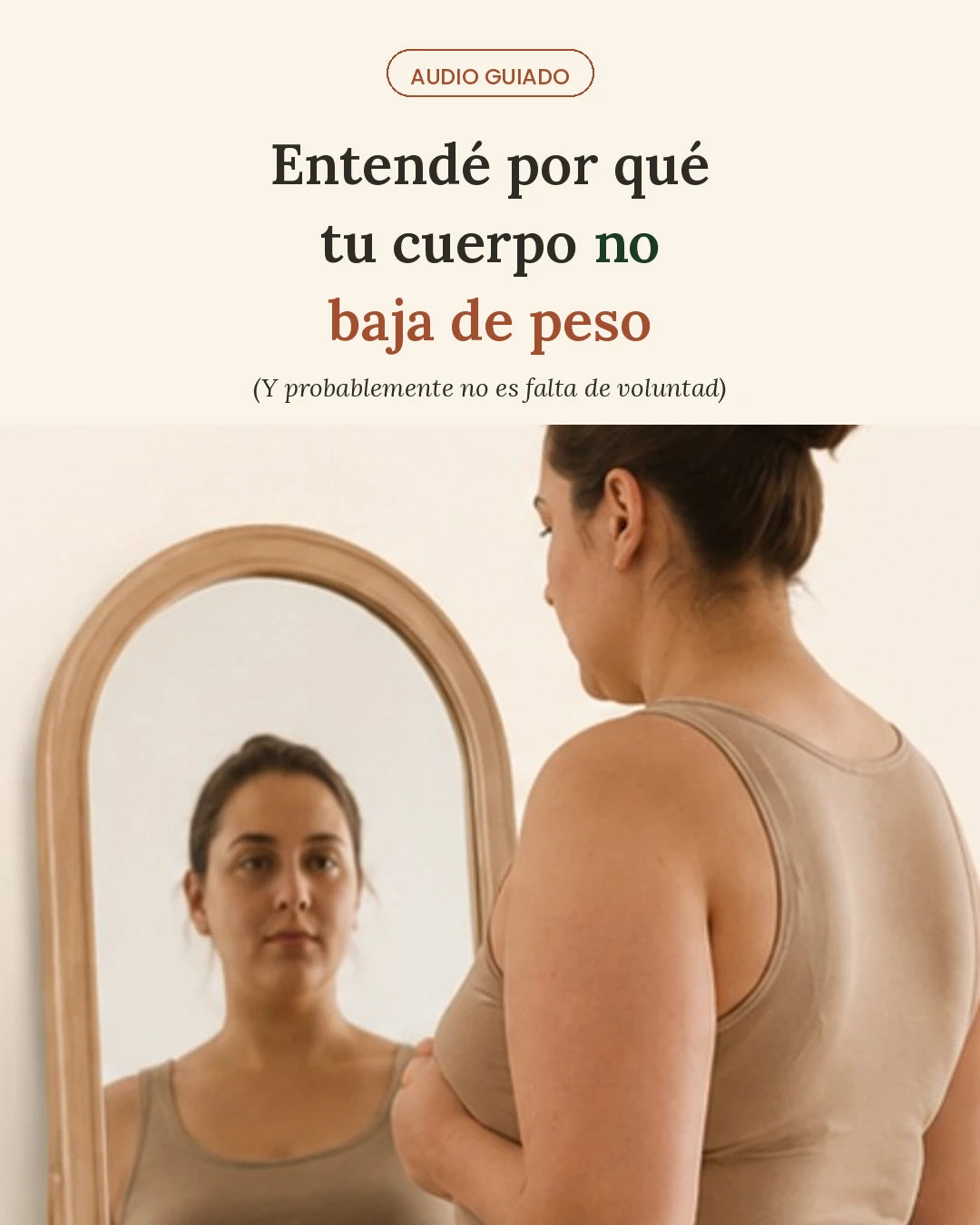 El peso que mi cuerpo aprendió a cargar — Audio guiado para bajar de peso sin dietas